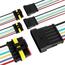 6 Pin Waterproof Wire Connector, 18AWG 10cm Male and Female Connector...
