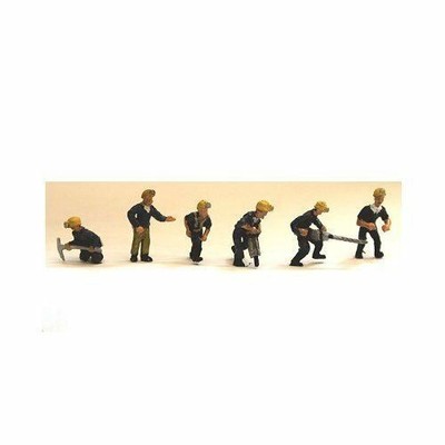 6 Bergbau-Figuren Und Ausrüstung OO (1/76) Langley F211b Kit