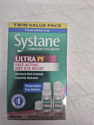 #ad #ad Systane Ultra PF Preservative Free Dry Eye Relief TWIN PACK 10mlx2 Exp 2027 $14.25
