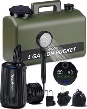 Tanica 20L Portatile Doccia Portatile Ricarica USB Campeggio Giardino Spiaggia