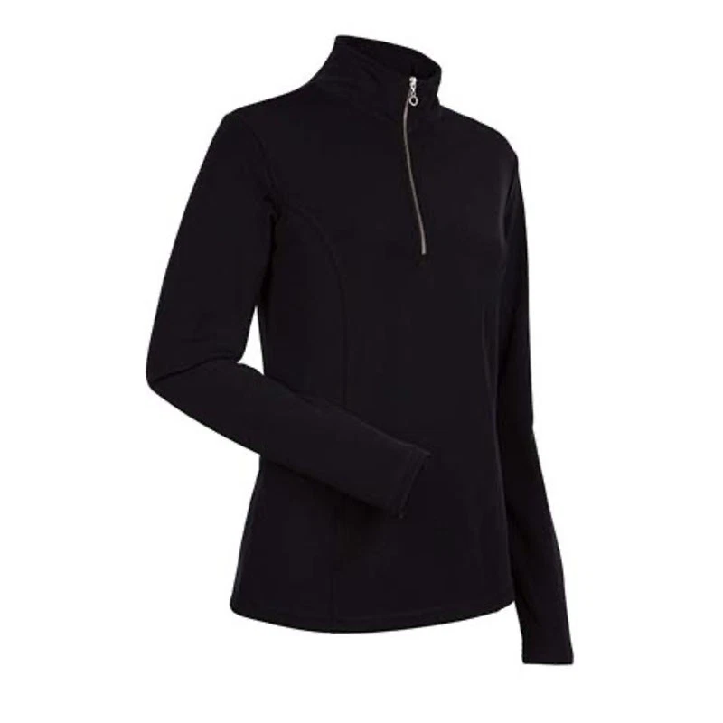 Nils Robin Base Layer Top Size Small Black Fleece Lining 1/4 Zip Winter Snow