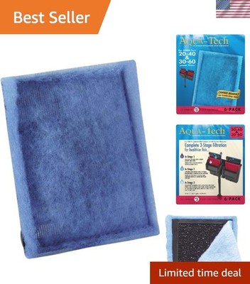6 Count EZ-Change Aquarium Filters with Activated Carbon - Clarity & Freshness