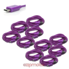 10X 3FT MICRO USB DATA SYNC CHARGER CABLE PURPLE DROID HTC EVO ONE NEXUS KINDLE