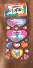 DARICE Scrapbook Stickers LOVE BIRDS SWANS HEARTS CUPIDS *