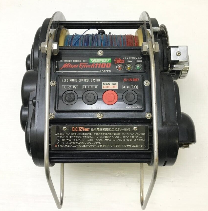 Miya Epoch 1100 12V Electric Reel Fishing BIG GAME Saltwater Miya Epoch 1100 12V Electric Reel Fishing BIG GAME Saltwater