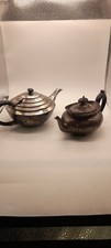  2 Antique Victorian Teapots E.P.B.M Electroplated 
