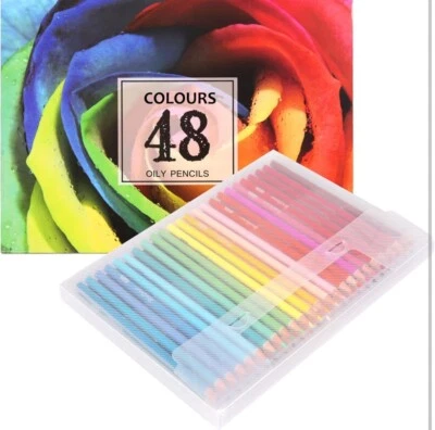 DERWENT Colouring Pencils For Adults, 48 Pack of Oil Based Coloured Pencils