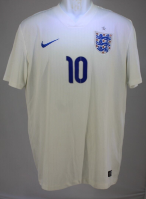 England jersey National Team Authentic Nike 2014 WORLD CUP #10