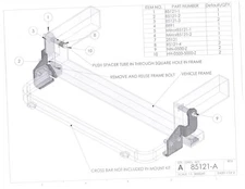 SNOWBEAR DK2 Snow Plow Mount Kit Toyota Tacoma 05-15 397022   65121 85121
