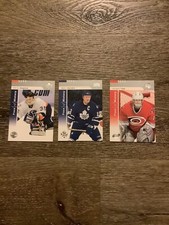 Lot Of 3 2002-03 UD Piece of History Hockey Cards Osgood Sundin Irbe 