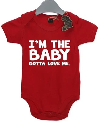 FUNKYTOTZ Im The Baby Gotta Love Me Gift Funny Baby Grow Birthday Present Unisex BabyGrow
