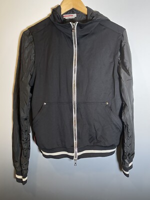 Prada Mens Jacket Size Medium Prada RN.98339-CA.34767 Black Nylon/Wool ...