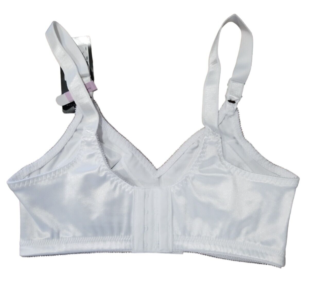 Bali Double Support Wireless Lace Up Front Bra DF3820 Size 34D White