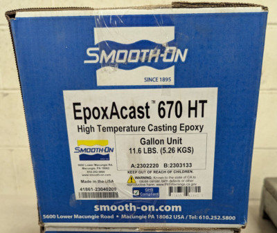 Smooth-On EpoxAcast 670 Clear Castable Epoxy Resin Gallon Unit- unopened