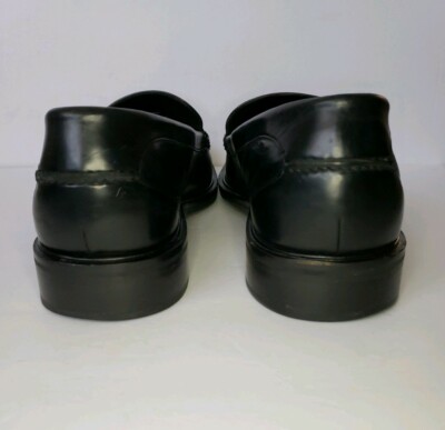 Cole Haan NikeAir Mens 11 Black Leather Moc-Toe Dress  display picture 3
