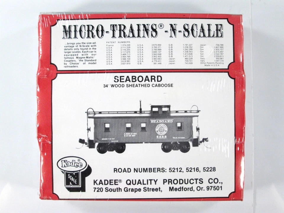N Scale ***SEABOARD*** 34' Wood Caboose 3-Pack - Kadee Micro Trains 51022 **RARE - Image 4 of 4