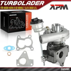 Abgasturbolader Turbolader für Nissan Micra III K12 Renault Clio II Dacia 1.5 L