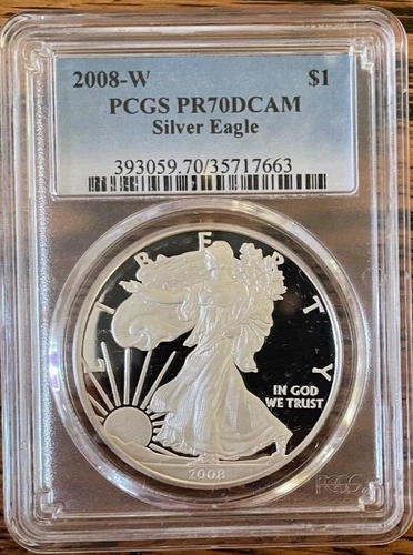 2008-W American Silver Eagle Proof - PCGS PR70 DCAM