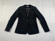 Women's CAbi Blazer Career Jacket Coat Size 6 Black Striped Copper 307