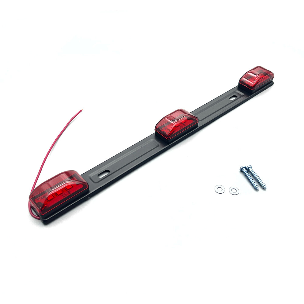 9-LED Red Trailer Light Bar - 12V Clearance Marker & Tail Light Bar For Trucks & Trailers 4 thumbnail image