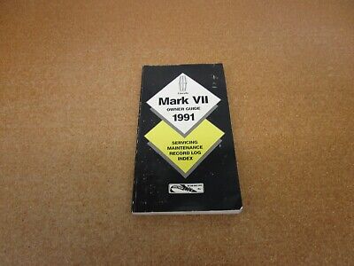 1991 91 Lincoln Mark VII owners manual ORIGINAL literature guide book