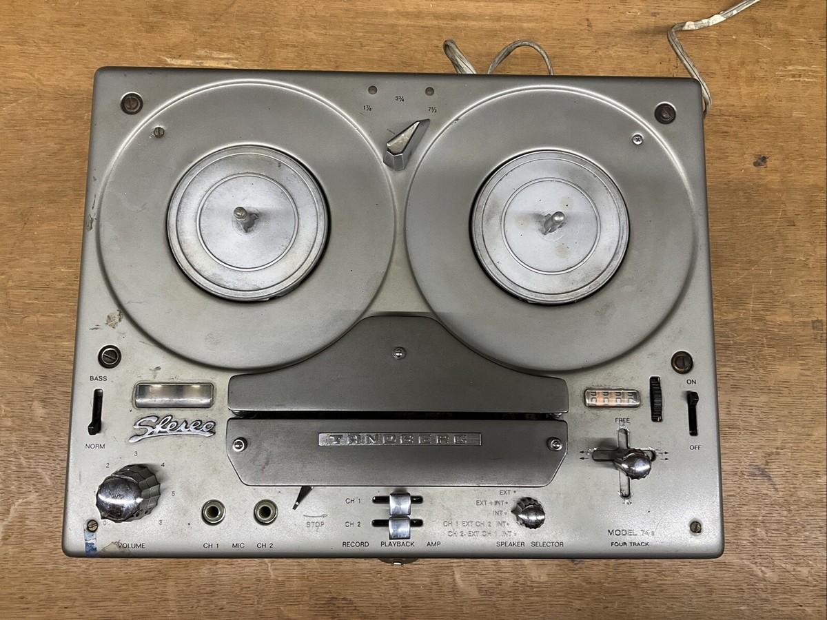 Tandberg Model 74B Four Track Stereo Tape Recorder WITH LEATHER