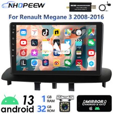 For Renault Megane 3 DAB+ Android13 Head Unit 32GB GPS Navi WIFI BT Stereo Radio