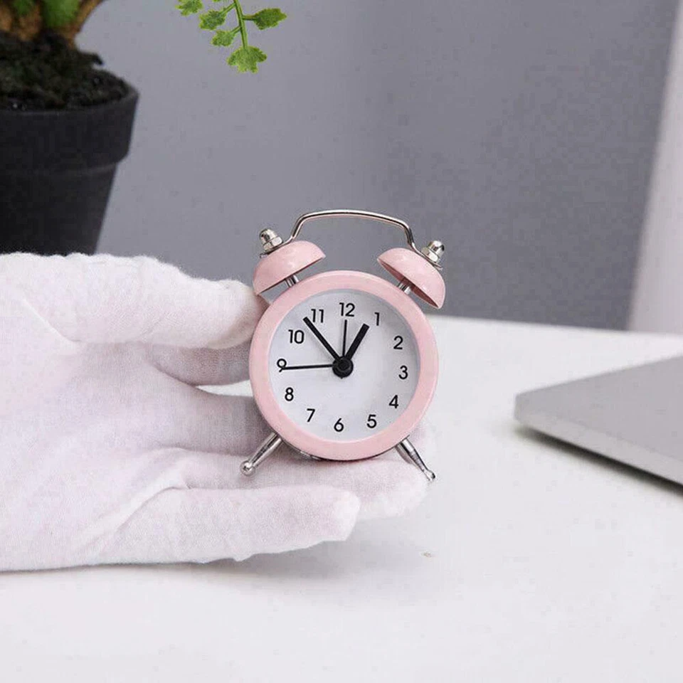 Retro Analog Wecker, Doppelglockenwecker Tragbar Reisewecker Mini Lauter Alarm - Bild 3 von 4