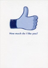 Designer Greetings How Much Do I Like You Funny / Humorous Birthday Card