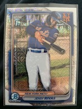 2024 Bowman Chrome Jensy Rivas #BCP-251 Mega Box Mojo Refractor Mets