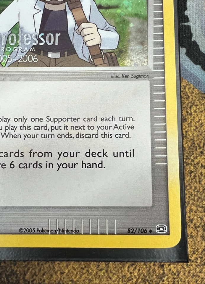 Pokemon Professor Birch 82/106 Professor Program 2004-2005 Promo Holofoil LP - Image 4 of 4