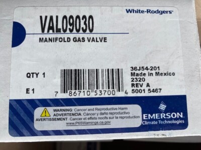 Trane 2 Stage Furnace Gas Valve VAL09030