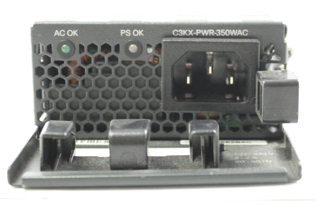 Cisco C3KX-PWR-350WAC Catalyst 350W AC Power Supply – Refurbished, Good Condition