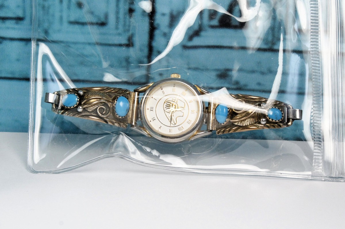 12K Gold Layered Over Sterling Silver Running Bear Native 