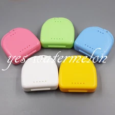 Dental Retainer Orthodontic Mouthguard Denture False Teeth Storage Case Box