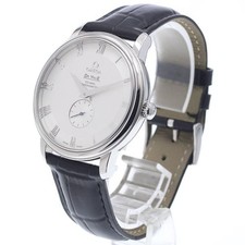 OMEGA DEVIL PRESTIGE 4813.30.01 39mm SS Leather Silver Dial Automatic #C1777