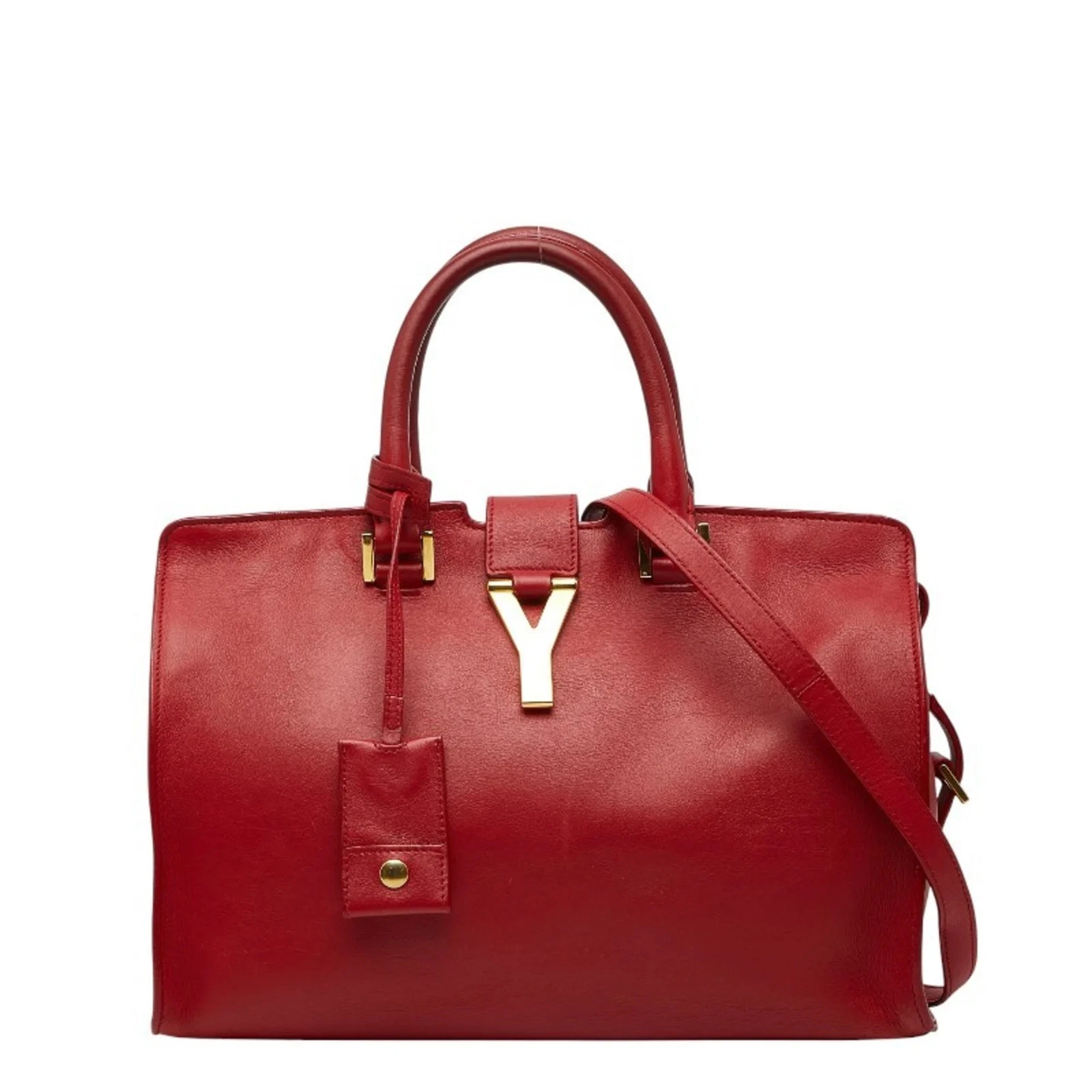 Saint Laurent Y-Line Petit Cabas Handbag/Shoulder Bag, 2-Way, Red ... GZl1f7m7
