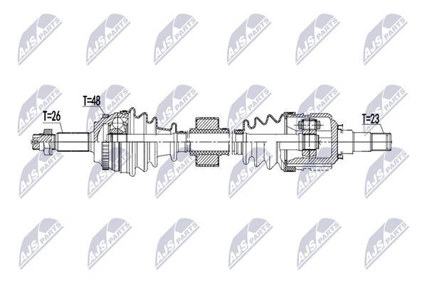 Nty Antriebswelle NPW-TY-242 FüR Toyota Corolla Verso Vvt ZZE121_ ZZE121R-image