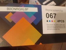 Compatible Canon 067 Toner Cartridge 4-Pack Set Black Cyan Magenta Yellow