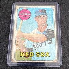 Topps Carl Yastrzemski #130 Autographed Base Set Boston Red Sox Card