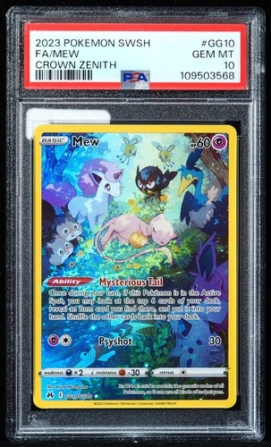 Mew #GG10/GG70 Crown Zenith PSA 10 Pokemon Card