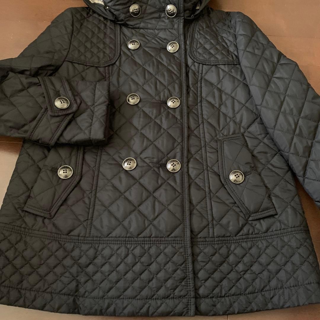 Burberry    Blue Label BURBERRY 38M Black Quilted Coat thumbnail 3