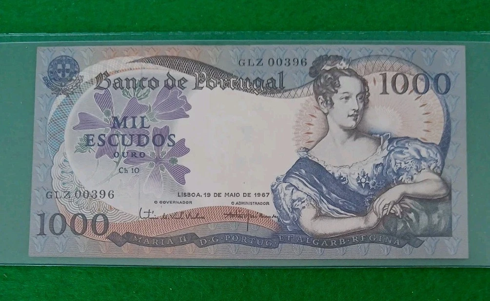 ◆ポルトガル 旧エスクード紙幣 1000 escudos◆ Portugal 1000 Escudos In Portuguese Paper Money for sale | eBay