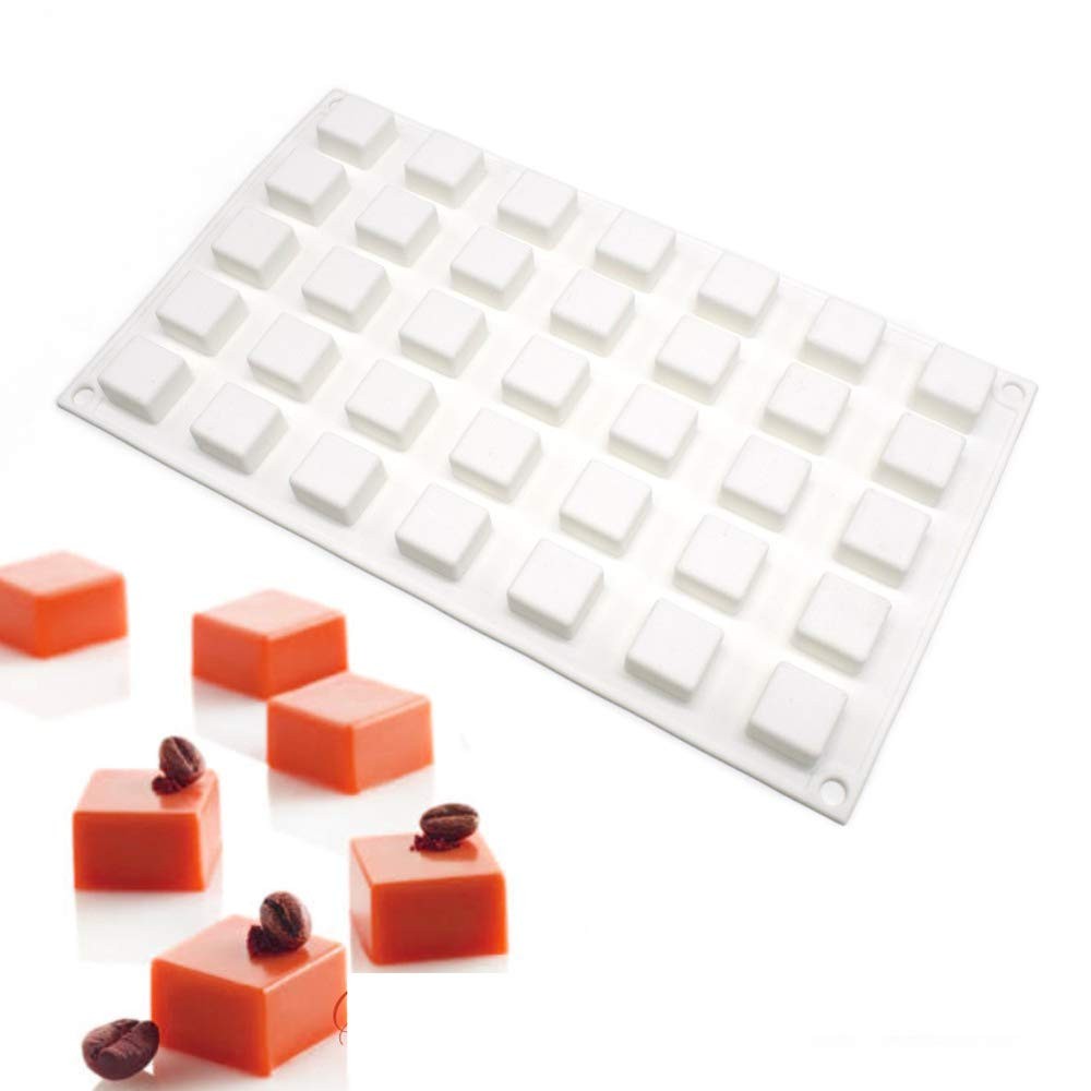 Moule silicone dessert rectangulaire gris pour 6 glaces et chocolats maison