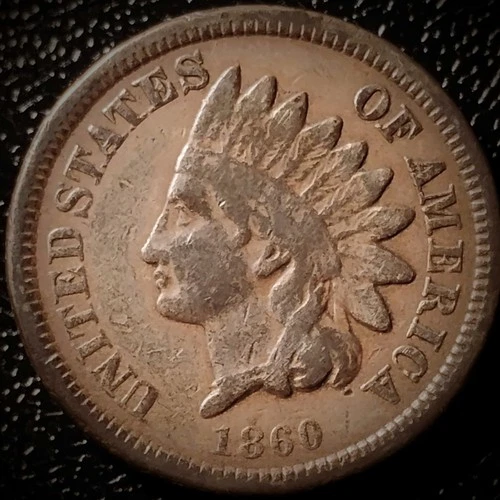 1860 Indian Head Cent - Fine, Round Bust - 1C