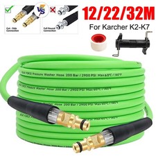 12/22/32M FOR KARCHER K SERIES EXTENSION HOSE GREEN ANTI KINK POWER WASHER PIPE
