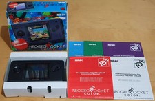 Boxed SNK Neo Geo Pocket Color Konsole Anthrazit in sehr gutem Zustand