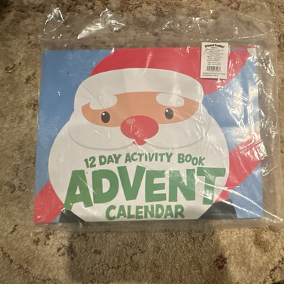 Pack of 6     12-Day Santa Activity Book Door Advent Calendar 12in MPN 14133