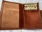 Leather Car Key Case Wallet Snap Closure Vintage/Never Used, Brown — photo 3