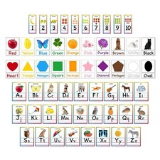 56-Piece Colorful Educational Bulletin Board Set for Early Childhood Learning